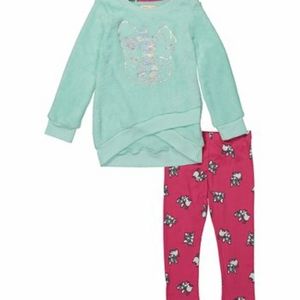 🟣2 for$15🟣NWT- FOIL PUPPY TUNIC W/PINK LEGGINGS